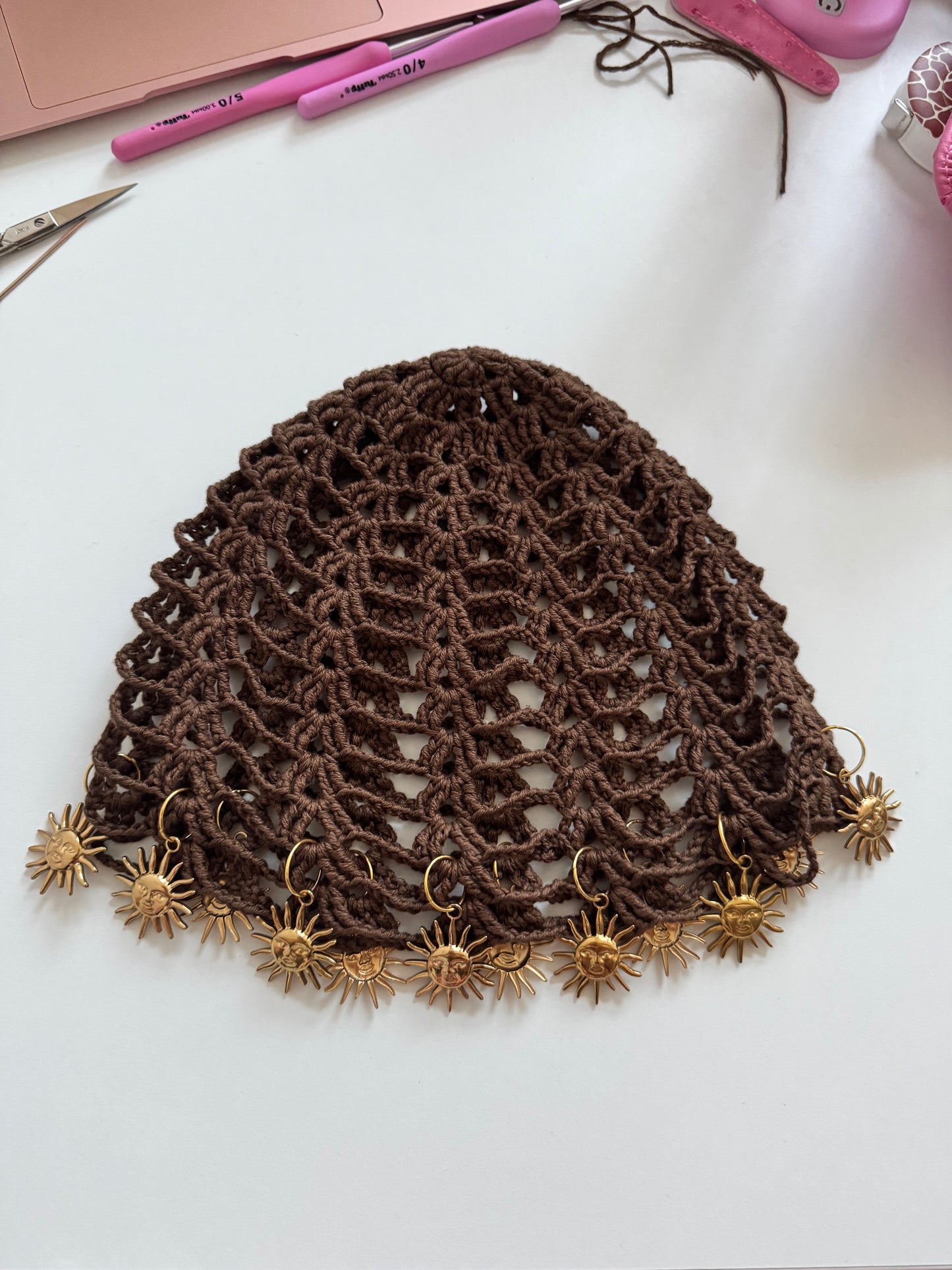 Patron bonnet bohème FR/EN PDF + VIDEO